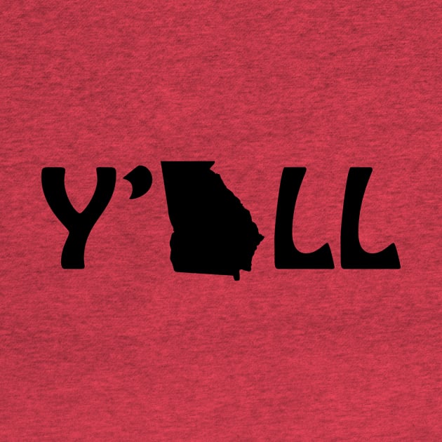 Y'all Georgia - Black Font by Gajake15